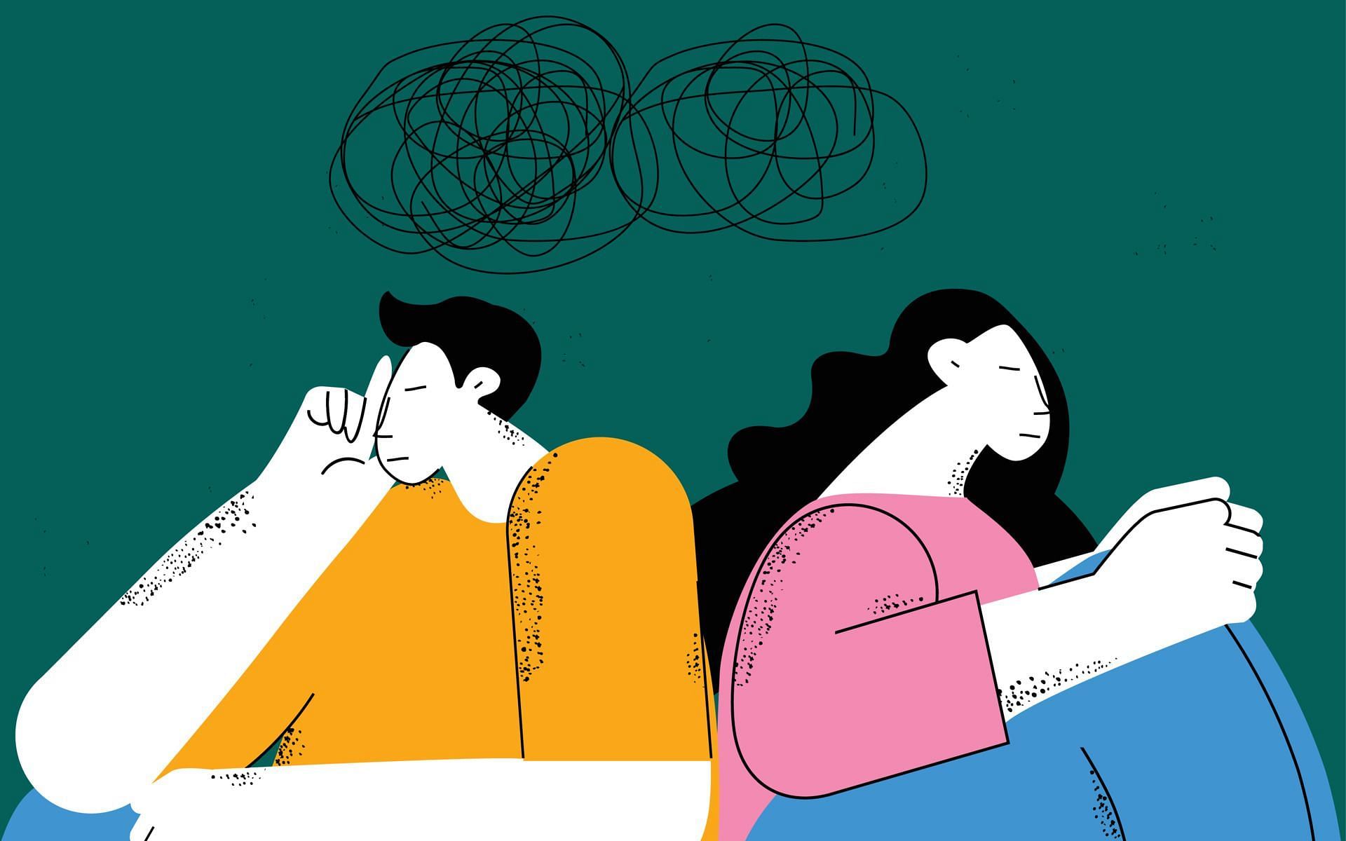 There can be multiple emotions involved in a relationship that can overpower you. (Image via Vecteezy/ Ljubiša Stojanović)